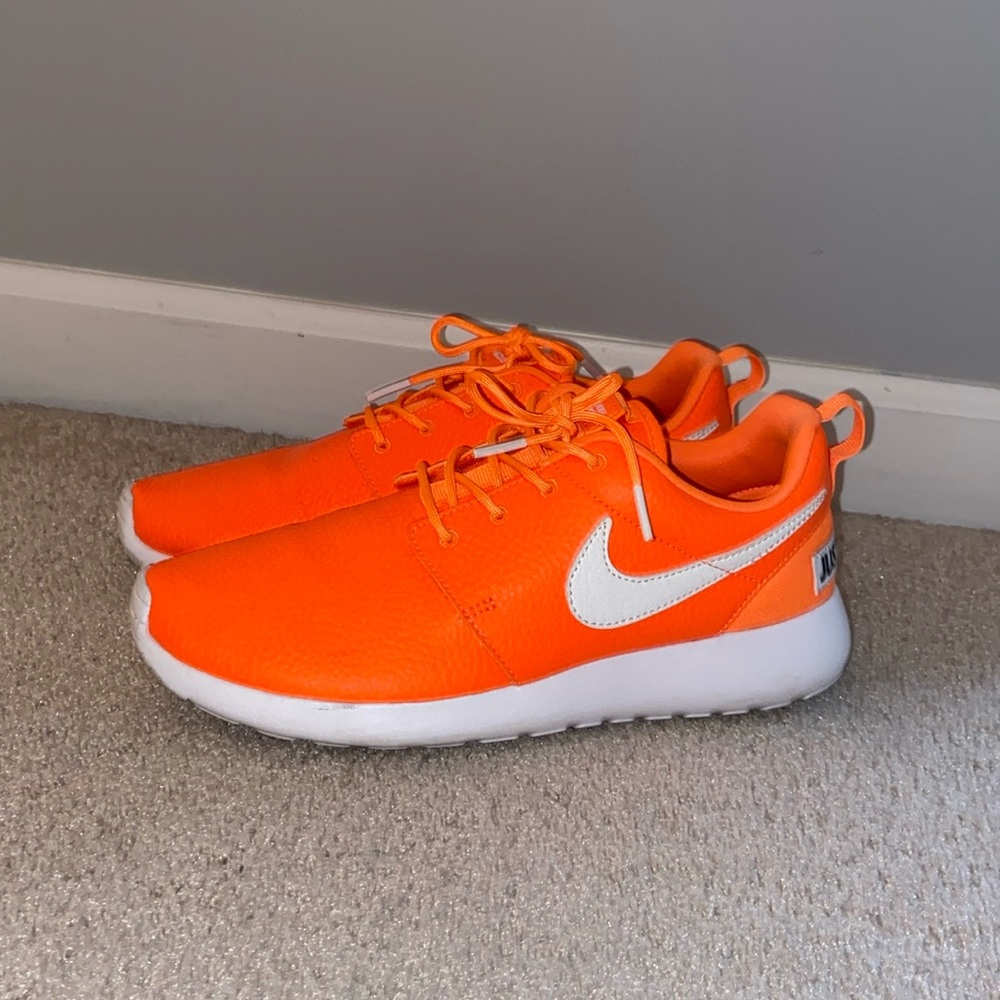 Neon Orange Nike Roshes